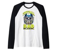 Football Dad como un papá Normal Pero Mucho más Genial Camiseta Manga Raglan