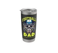 Football Dad Como un papá normal pero mucho más genial Vaso térmico de acero inoxidable de doble pared