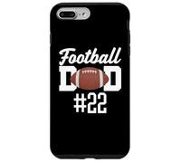 Football Dad Number 22 Biggest Fan Father Supporter Hijo Mamá Carcasa para iPhone 7 Plus/8 Plus