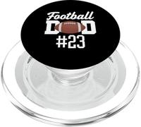 Football Dad Number 23 Biggest Fan Father Supporter Hijo Mamá PopSockets PopGrip para MagSafe