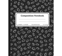 Football Design Composition Notebook College Ruled - 7.5" x 9.25", 110 Pages, Notebook for School, Students, Writing, and Note-Taking: Notebook for School, Journaling, Writing, and Daily Notes