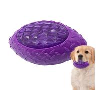 Football Dog Toy - Pelota de fútbol de goma intermitente, dientes interactivos para la limpieza del perro para masticar | Juguete para perros duraderos para perros pequeños y, salud y salud bucal