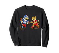 Football Eagle vs Cheetah Mascot Sports Graphic Sudadera