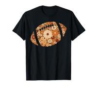 Football Fall Autumn Season Floral Blooms Aesthetic Camiseta