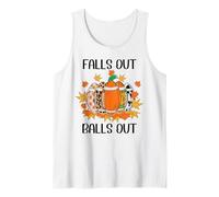Football Falls out Balls out Tis The Season Fall Football Camiseta sin Mangas