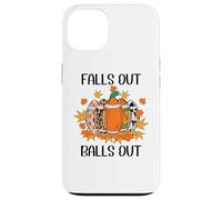 Football Falls out Balls out Tis The Season Fall Football Carcasa para iPhone 13