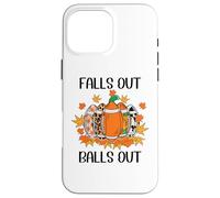Football Falls out Balls out Tis The Season Fall Football Carcasa para iPhone 16 Pro MAX