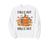 Football Falls out Balls out Tis The Season Fall Football Sudadera
