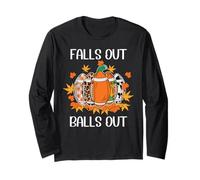 Football Falls out Balls out Tis The Season for Touchdowns Manga Larga
