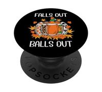 Football Falls out Balls out Tis The Season for Touchdowns PopSockets PopGrip Adhesivo