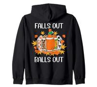 Football Falls out Balls out Tis The Season for Touchdowns Sudadera con Capucha