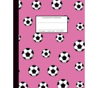 Football Fever Pink: 110 pages, wide ruled, 7.5" x 9.25" - Notebook, Journal or Diary, for school, college, journaling or creative writing