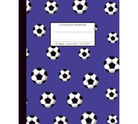 Football Fever Purple: 110 pages, wide ruled, 7.5" x 9.25" - Notebook, Journal or Diary, for school, college, journaling or creative writing