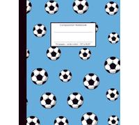 Football Fever Turquoise: 110 pages, wide ruled, 7.5" x 9.25" - Notebook, Journal or Diary, for school, college, journaling or creative writing