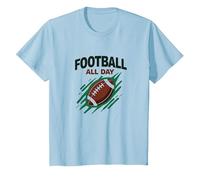 Football Forever NA NK Gridiron Passion Camiseta, Niños, Azul Bebé, 6 años