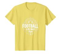 Football Forever: Vintage Gridiron Passion Camiseta, Niños, Limón, 6 años