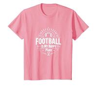 Football Forever: Vintage Gridiron Passion Camiseta, Niños, Rosado, 6 años