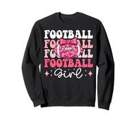 Football Girl Coquette Bow Kawaii Game Day Aesthetic Sudadera