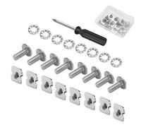 Football Helmet Hardware Kit - 26 Piece Back Plate Set, Quick Release Soccer and Football Gear Hardware Set with Screws, Nuts and Washers For Youth Adult Helmets Sports Protection Shock Reduction Kit