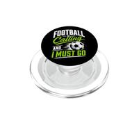 Football Is Calling & I Must Go Illustration Graphic Designs PopSockets PopGrip para MagSafe