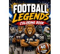Football Legends: Muscular Animal Football Coloring Book for Adults & Teens