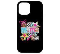 Football Mama Stars Bow, estilo damero Carcasa para iPhone 12 Pro Max