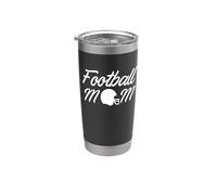 Football Mom Cute Mama - Casco para el día del partido Vaso térmico de acero inoxidable de doble pared