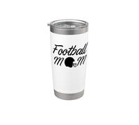 Football Mom Cute Mama - Casco para el día del partido Vaso térmico de acero inoxidable de doble pared