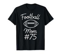 Football Mom, el Juego de Equipo Femenino número 75 más Grande de la fanática, My Son Camiseta