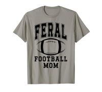 Football Mom,Loud Proud Cheer Mom Feral Football Mama Sports Camiseta