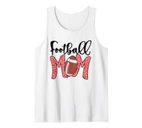 Football Mom Pink Leopard American Football Mothers Day Mama Camiseta sin Mangas