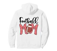 Football Mom Pink Leopard American Football Mothers Day Mama Sudadera con Capucha