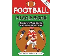 Football Puzzle Book: Word Searches, Crossword, Sudoku and more Puzzles with Easy to Read Print about Football | 6x9 Inches, 178 pages 100+ Puzzles | ... for Vacations, Holidays and Free Times