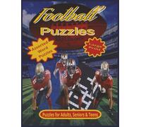 Football Puzzles: Large Print 8.5 x 11 Crosswords, Wordsearch & Word Fill Puzzles for Adults, Seniors, & Teens.