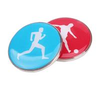 Football Referee Toss Coin - 1.38 Inches Metal Epoxy Coin, 0.2 Inch Double-Sided Colored, Portable Referee Sports Toss For Football Volleyball Badminton Table Tennis Training