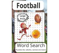 Football Search Puzzle Book: Word Searches with Easy to Read Print about Football, college football, Football Memory Lane more 6x9 inches, 110 ... for vacations, Holidays and Free Times