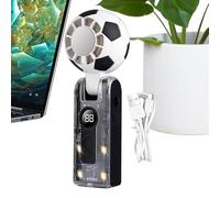 Football Shape Mini Fan - Portable Cooling Handheld Device, Small Air Circulation Unit Compact Design, Personal Breeze Gadget, Travel Accessory, Cooling Fan for Stadium Gym Camping Picnic Use