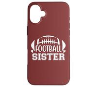 Football Sister That's My Big Bro Little Sisters Biggest Fan Carcasa para iPhone 16 Plus