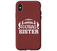 Football Sister That's My Big Bro Little Sisters Biggest Fan Carcasa para iPhone X/XS
