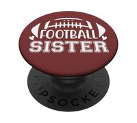 Football Sister That's My Big Bro Little Sisters Biggest Fan PopSockets PopGrip Adhesivo