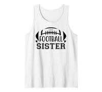 Football Sisters That's My Big Bro Little Sister Biggest Fan Camiseta sin Mangas