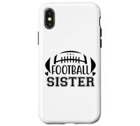 Football Sisters That's My Big Bro Little Sister Biggest Fan Carcasa para iPhone X/XS