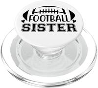 Football Sisters That's My Big Bro Little Sister Biggest Fan PopSockets PopGrip para MagSafe