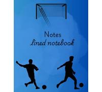 Football/Soccer themed notebook: Composition notebook with football/soccer theme for children or teenagers | 110 lined pages 7.5 x 9.25 inch