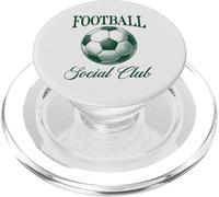 Football Social Club Balón de fútbol Diseño de Estilo Vintage PopSockets PopGrip para MagSafe