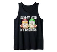 Football Sunday with My Gnomies American Football GNOME Dad Camiseta sin Mangas