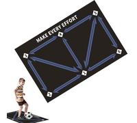 Football Training Mat - Control Mat Dribble Ball | No Slip Shock Football Mastery Mat | Anti-Skid Soccer FOOTtWORK Training Mat Silent Soccer Practice Equipment for Kids Dribble Auxiliary Props