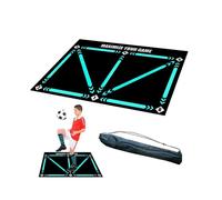Football Training Mat for Ball Control and Step Drills, Shock Absorbing Silent Design, Ideal Gift for Football Enthusiasts
