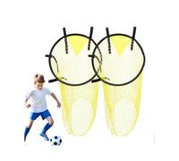 Football Training Net Foldable, 2X Sports MustHaves, Multipurpose Trainer Accessories for Garden and Small Field