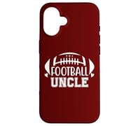 Football Uncle Loud and Proud Uncle Football Greatest Fan Carcasa para iPhone 16